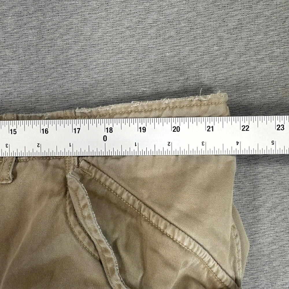 Polo Ralph Lauren Men 44x30 Tan Khaki Cargo Pants Relaxed Fit Utility Distressed